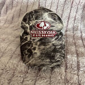 Mossy Oak Fishing Camo Trucker Hat Mesh Snapback